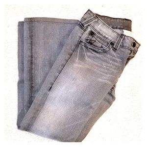 True Religion Grey 29Petite bootcut jeans